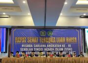 STAI Rawa Aopa Konawe Selatan Sukses Gelar Wisuda yang ke-VI, Cetak Ratusan Sarjana