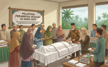 Perkuat Pengabdian Masyarakat, IAI Rawa Aopa Gelar Bimbingan Perawatan Jenazah