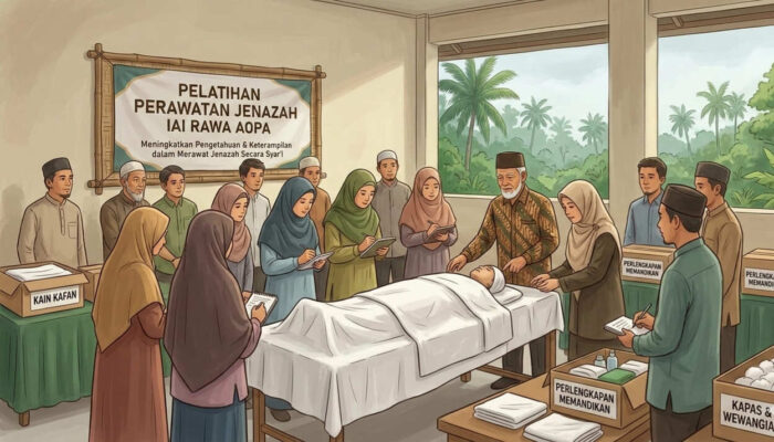 Perkuat Pengabdian Masyarakat, IAI Rawa Aopa Gelar Bimbingan Perawatan Jenazah