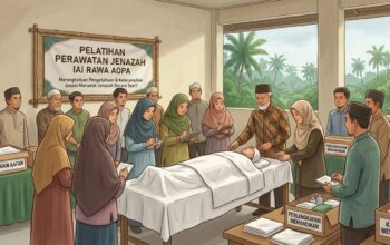 PERKUAT PENGABDIAN MASYARAKAT, IAI RAWA AOPA GELAR BIMBINGAN PERAWATAN JENAZAH