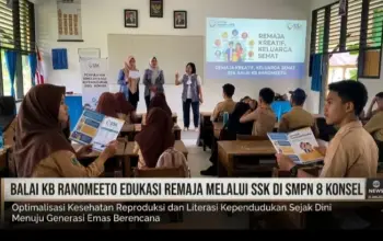 Perkuat Edukasi Remaja, Penyuluh KB Ranomeeto Gelar SSK di SMPN 8 Konawe Selatan