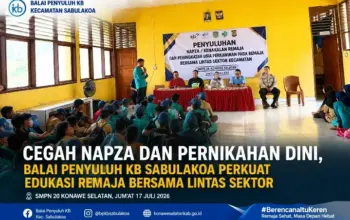 Cegah NAPZA dan Pernikahan Dini, Balai Penyuluh KB Sabulakoa Perkuat Edukasi Remaja Bersama Lintas Sektor