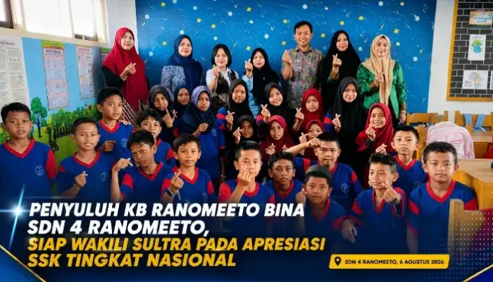 Penyuluh KB Ranomeeto Bina SDN 4 Ranomeeto, Siap Wakili Sultra pada Apresiasi SSK Tingkat Nasional