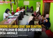 Dorong Keluarga Sehat dan Sejahtera, Penyuluhan KB Digelar di Posyandu Desa Amohalo