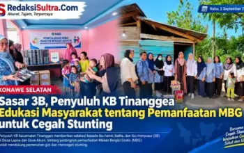 Sasar 3B, Penyuluh KB Tinanggea Edukasi Masyarakat tentang Pemanfaatan MBG