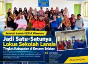 Sekolah Lansia CERIA Wawouru Jadi Satu-Satunya Sekolah Lansia Tingkat Kabupaten di Konawe Selatan