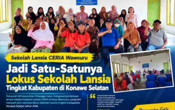 Sekolah Lansia CERIA Wawouru Jadi Satu-Satunya Sekolah Lansia Tingkat Kabupaten di Konawe Selatan