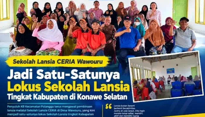 Sekolah Lansia CERIA Wawouru Jadi Satu-Satunya Sekolah Lansia Tingkat Kabupaten di Konawe Selatan