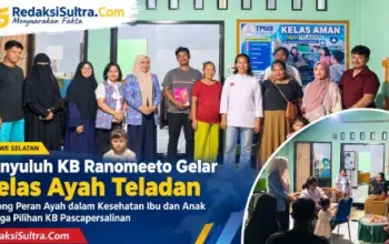 Edukasi Ayah tentang Dukungan Kehamilan dan KBPP, Penyuluh KB Ranomeeto Gelar Kelas Ayah Teladan