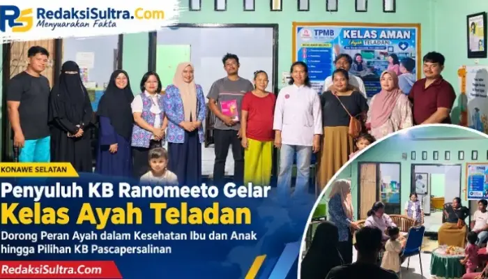 Edukasi Ayah tentang Dukungan Kehamilan dan KBPP, Penyuluh KB Ranomeeto Gelar Kelas Ayah Teladan